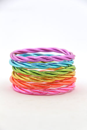Twisted Thai Buddhist Temple Bracelets, Mantra Bangle, Kumlai, Colors & Sizes Available