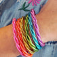 Twisted Thai Buddhist Temple Bracelets, Mantra Bangle, Kumlai, Colors & Sizes Available