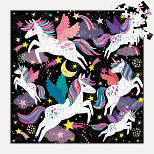 Unicorns Illuminated 300 Piece Glow in the Dark Jigsaw Puzzle Mudpuppy