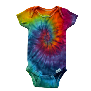 Rainbow Tie Dye Onesie 100% Cotton