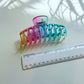 Velvet Claws Hair Claw | The Lobster in Glossy Translucent Rainbow | Claw Clip in Velvet Travel Bag