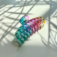 Velvet Claws Hair Claw | The Lobster in Glossy Translucent Rainbow | Claw Clip in Velvet Travel Bag
