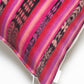 Vintage Magenta, Red and Black Ikat Pillow