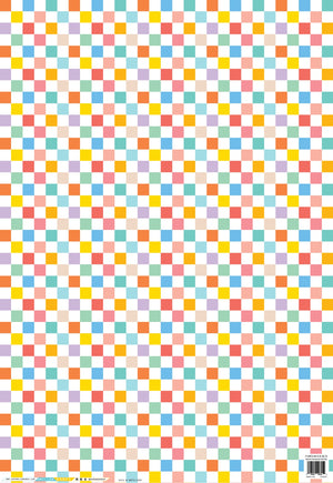 RAINBOW CHECKERBOARD GIFT WRAP