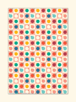 MODERN CHRISTMAS ORNAMENTS GIFT WRAP