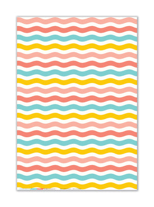 RETRO RAINBOW WAVE Gift Wrap Sheets