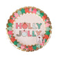 Holly Jolly Christmas Dessert Plates (10 count)