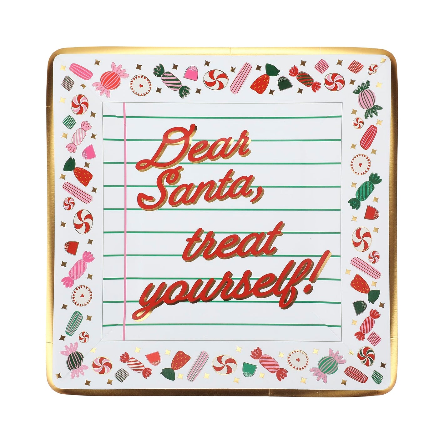 Santa Treats Dessert Plates (10 count)