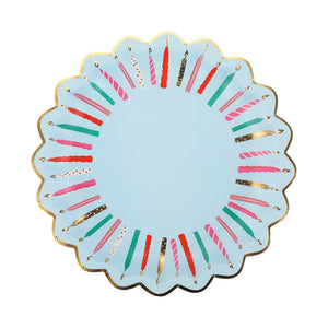 Birthday Candles Dessert Plates (10 count)