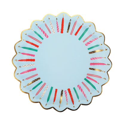 Birthday Candles Dessert Plates (10 count)