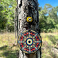 Wall Hanging Ceramic Evil Eye Nazar Boncuk Mal De Ojo, Modern Boho Style Home Decor -- Exotic Mandala