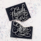 Endless Off-tune Wedding Card with Glitter