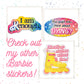 You Guys Ever Think About Dying? Barbie Movie Sticker, 3.2 x 1.7 in.