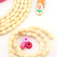 6x10mm Off-White, Cream Barrel Spacer Bone Beads, 47 Beads