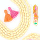 6x10mm Off-White, Cream Barrel Spacer Bone Beads, 47 Beads