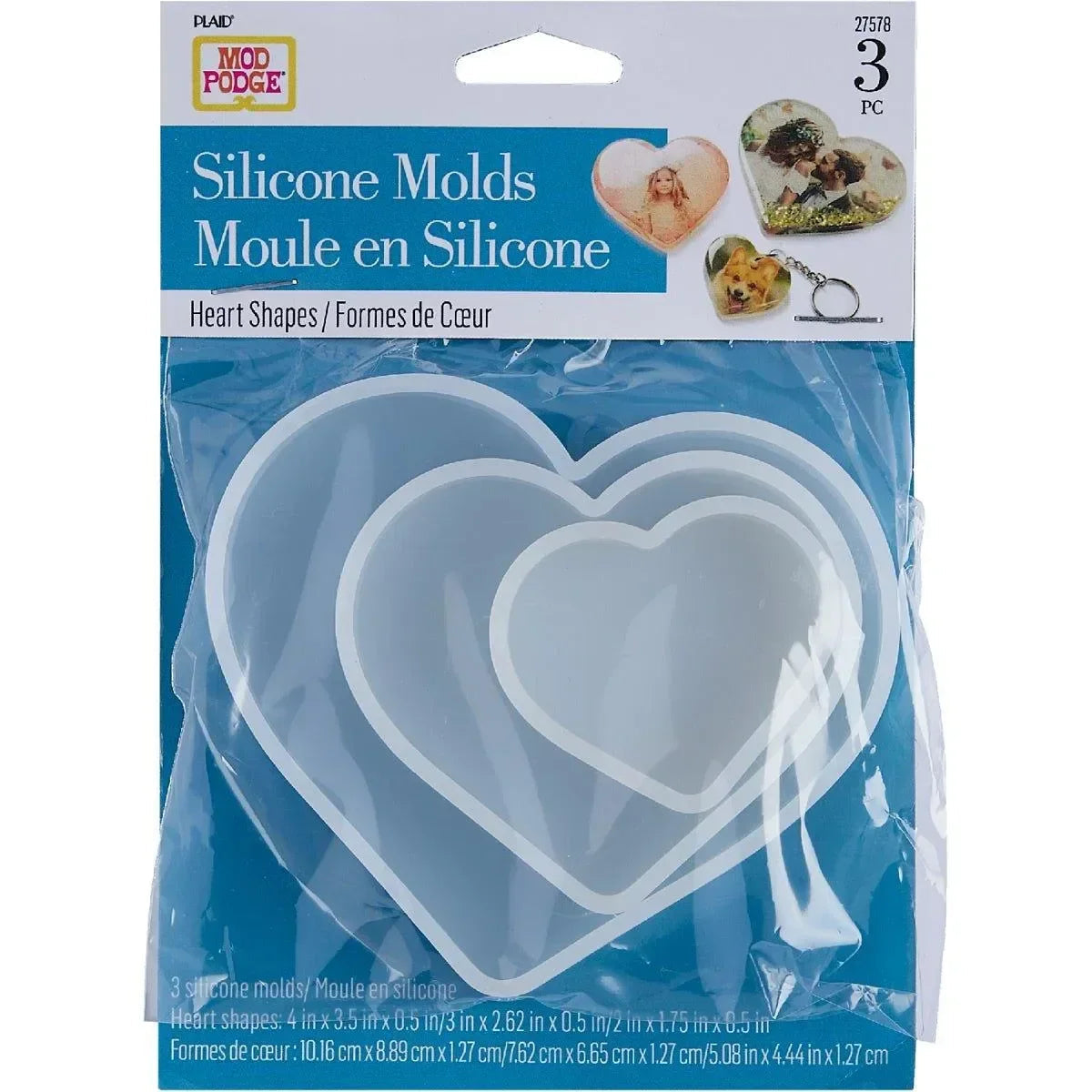 Resin Silicone Mold - Hearts