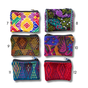 Maya Up-cycled Huipil Cosmetic One-of-a-Kind Bag (X-Small) - Guatemala