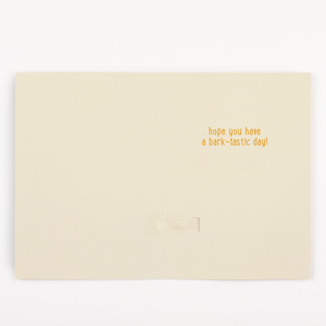 Endless Barking Birthday Card with Glitter