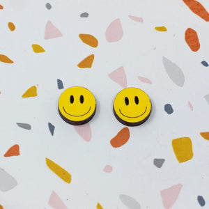 Happy Face Studs - 3 Colors Available