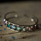 Nebula Rainbow Silver Cuff Bracelet