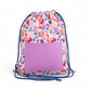 Drawstring Backpack Sewing Kit  - Abstract Geo Purple