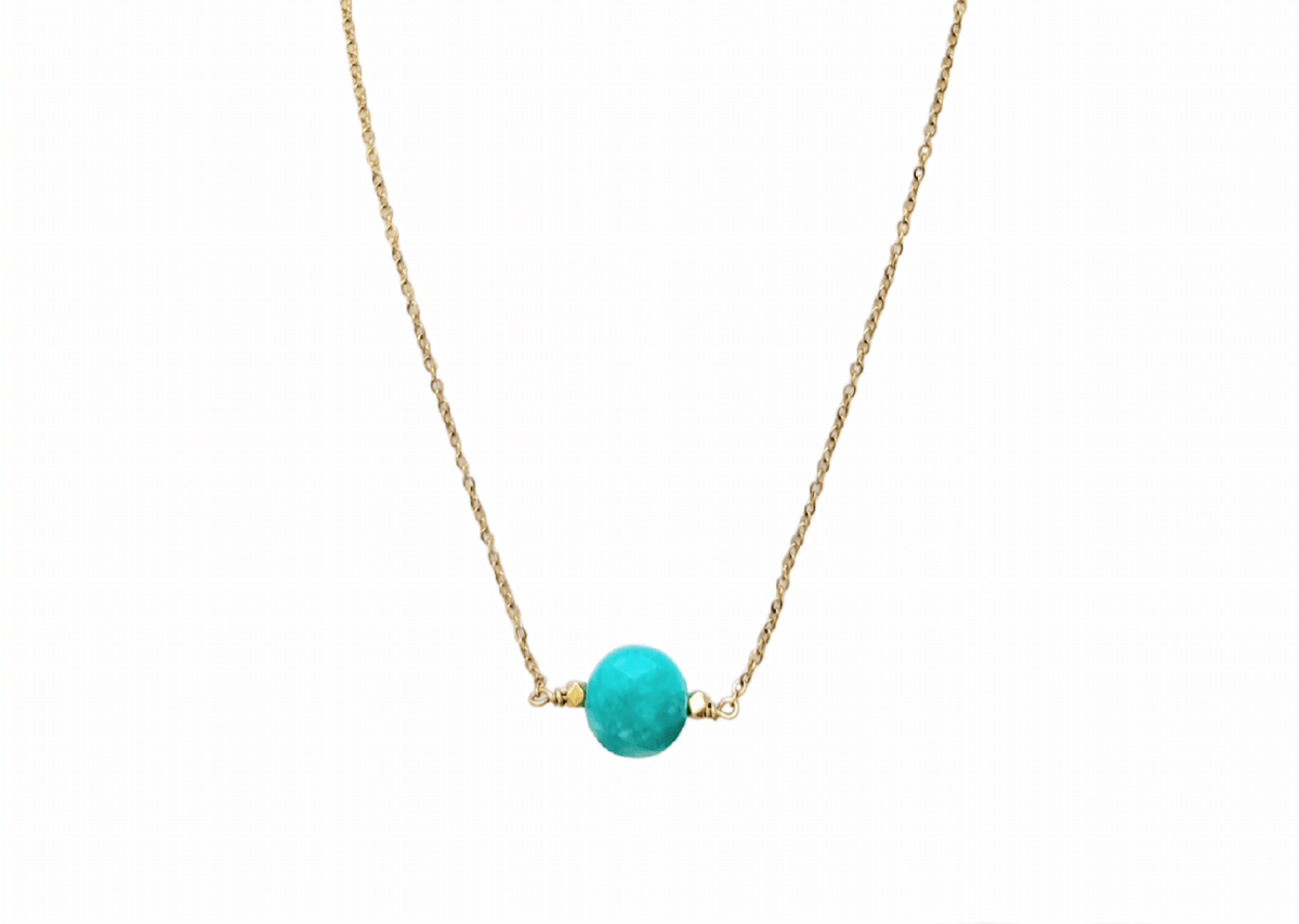 Amazonite Drop Necklace