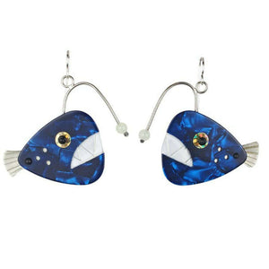 Angler Fish Earrings by Chickenscratch