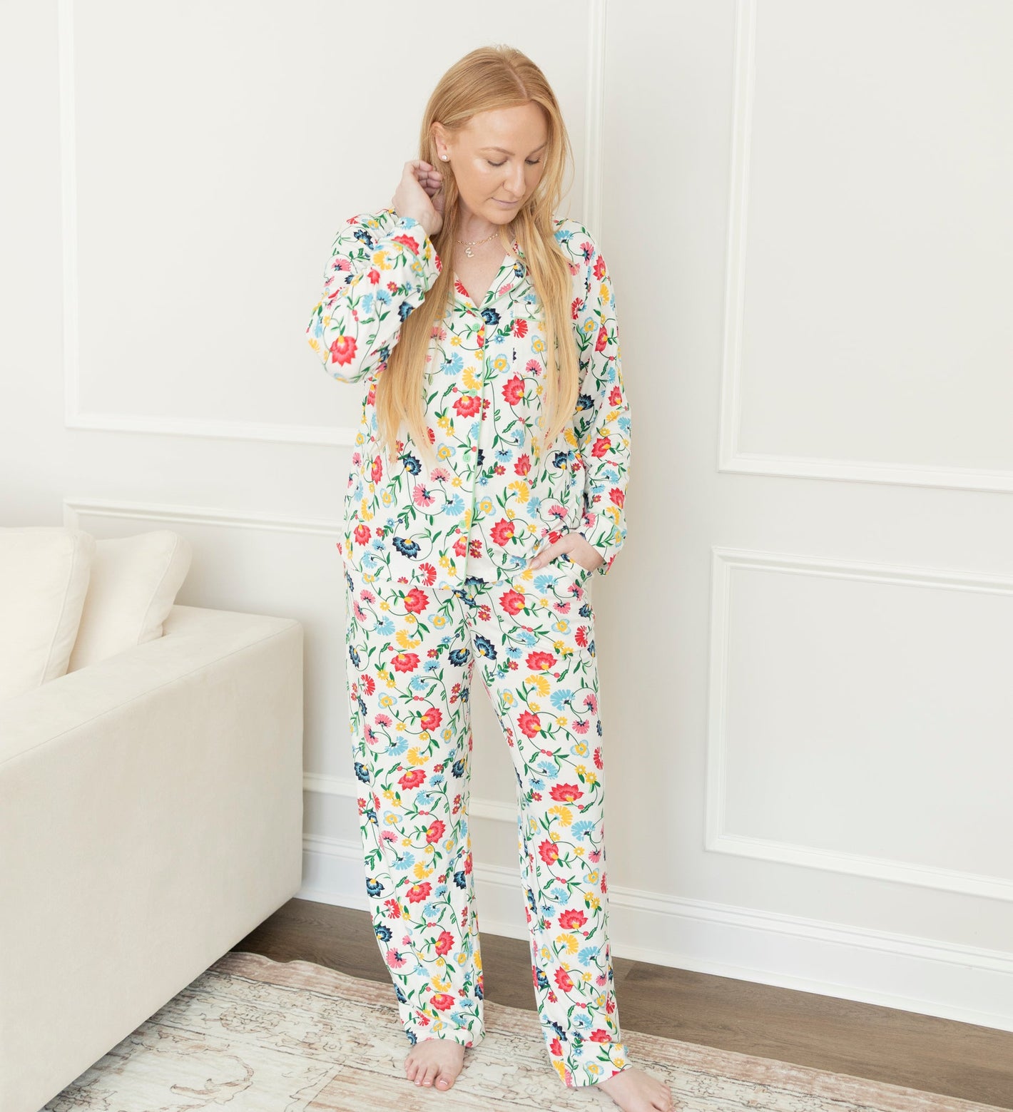 Zahra Adult Bamboo Pajama Set