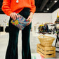 Flora Accessories Pouch- Atenti USA Made Embroidery Floral