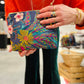 Flora Pioneer Doctor Bag, Atenti USA Handmade, Embroidered Mary Poppins Snap Frame