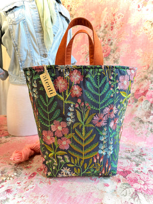 Meadow Hope Basket–Handmade USA Floral Knitting & Crochet Tote