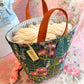 Meadow Hope Basket–Handmade USA Floral Knitting & Crochet Tote