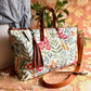 Wildflower Buddy Bag – Handmade Embroidered Floral Carryall | Atenti