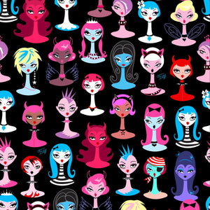 Goth Dolls Leggings by Miss Fluff x Lipstick & Chrome TC2