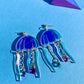 Jellyfish Acrylic Statement Earrings