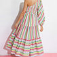 NO MATTER WHERE I GO WOVEN MIDI DRESS
