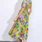 KEEP BLOOMING WOVEN MIDI DRESS