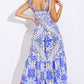 FINDING MY PEACE WOVEN MIDI DRESS