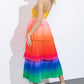 SEEING YOU AGAIN WOVEN MIDI DRESS