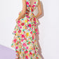 DEL REY HIGH RISE WOVEN MAXI DRESS