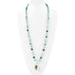 Baja Amazonite and Abalone Long Necklace