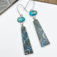 Blue Banner Earrings