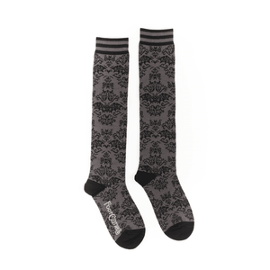 PREORDER Bat Damask Knee High Socks