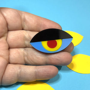 Bauhaus Eye Brooch