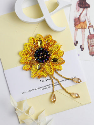 Little Sun Bead Embroidery Decoration Kit by Abris Art AD-206