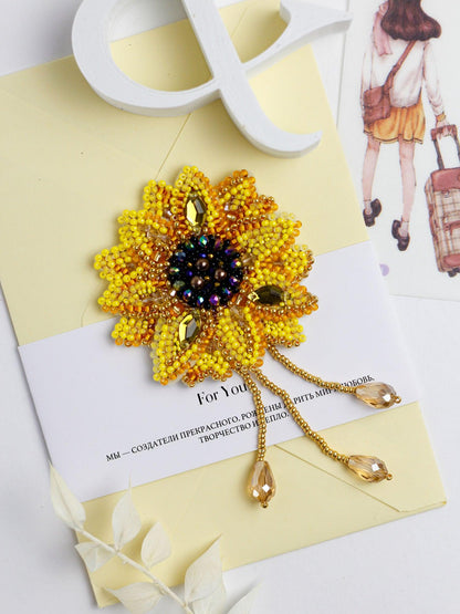 Little Sun Bead Embroidery Decoration Kit by Abris Art AD-206
