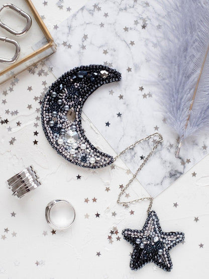 Moon Bead Embroidery Decoration Kit by Abris Art AD-072