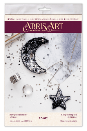 Moon Bead Embroidery Decoration Kit by Abris Art AD-072