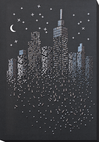 Bead Embroidery Kit - The glitter of the night lights AB-755