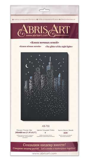 Bead Embroidery Kit - The glitter of the night lights AB-755
